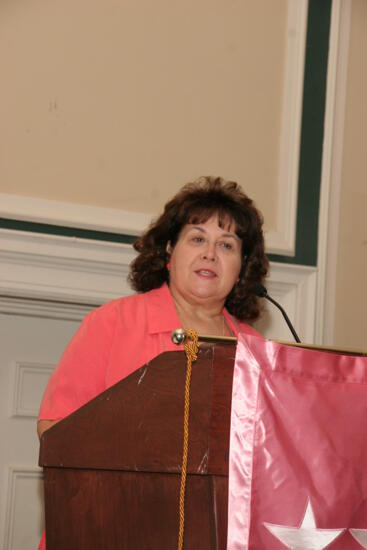 Mary Jane Johnson Speaking at Thursday Convention Session Photograph 1, July 13, 2006 (image)