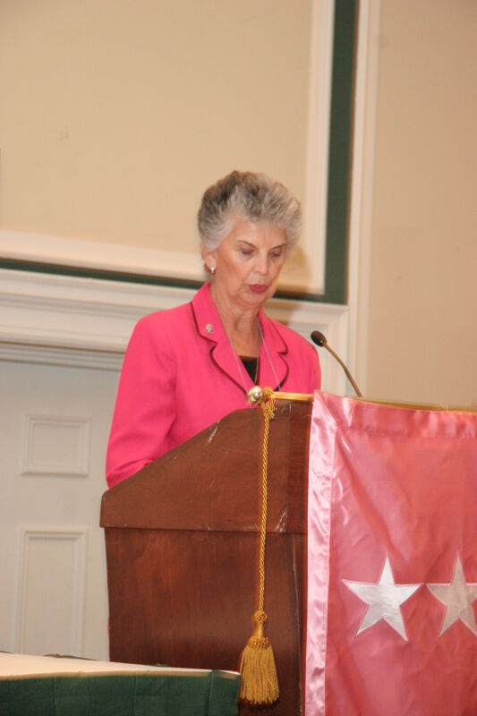 Patricia Sackinger Speaking at Thursday Convention Session Photograph 1, July 13, 2006 (Image)