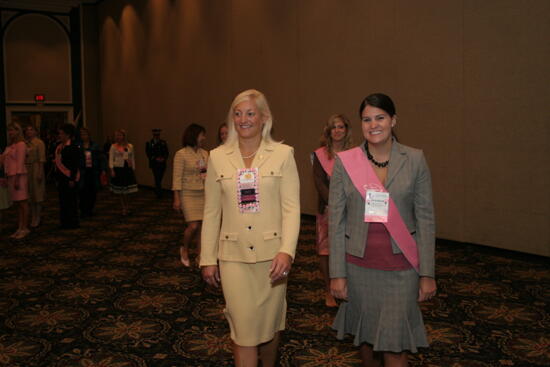 Kris Bridges and Jessica Crouch in Thursday Convention Session Procession Photograph, July 13, 2006 (image)