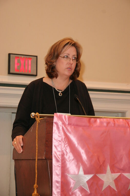Unidentified Phi Mu Speaking at Thursday Convention Session Photograph 4, July 13, 2006 (Image)