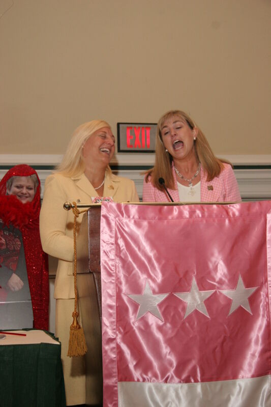 Kris Bridges and Andie Kash Speaking at Thursday Convention Session Photograph 1, July 13, 2006 (Image)
