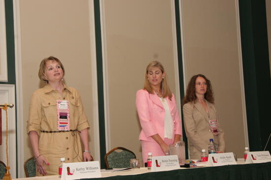 Fanning, Kash, and Williams at Thursday Convention Session Photograph, July 13, 2006 (image)