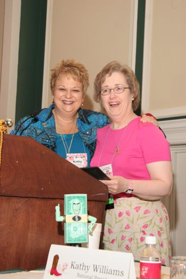 Kathy Williams and Ann Dahme at Thursday Convention Session Photograph 2, July 13, 2006 (image)