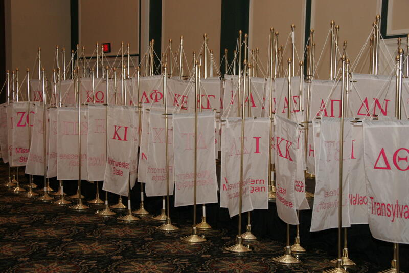 July 13 Chapter Flags at Thursday Convention Session Photograph Image