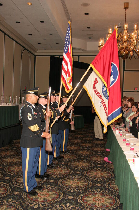 Army Corp During Thursday Convention Session Procession Photograph 1, July 13, 2006 (Image)