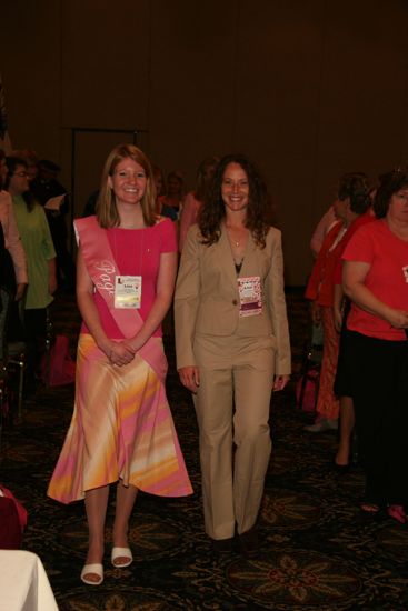 Lisa Gentry and Lisa Williams in Thursday Convention Session Procession Photograph, July 13, 2006 (image)