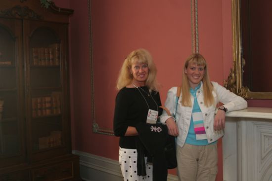 Susi Kiefer and Unidentified on Convention Mansion Tour Photograph 4, July 2006 (image)