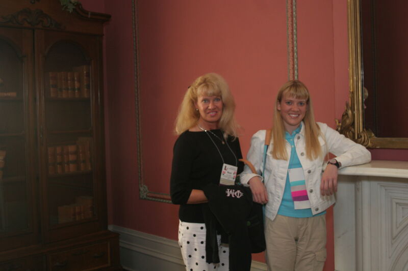 Susi Kiefer and Unidentified on Convention Mansion Tour Photograph 4, July 2006 (Image)