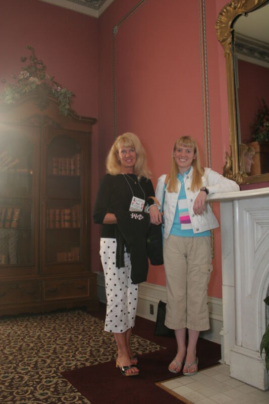 Susi Kiefer and Unidentified on Convention Mansion Tour Photograph 3, July 2006 (Image)
