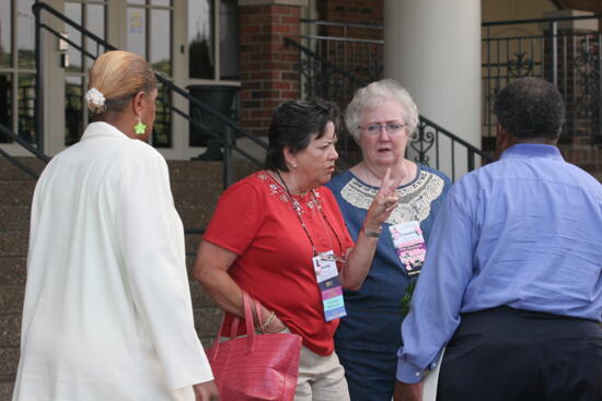 Penny Cupp and Claudia Nemir Before Convention Mansion Tour Photograph, July 2006 (image)