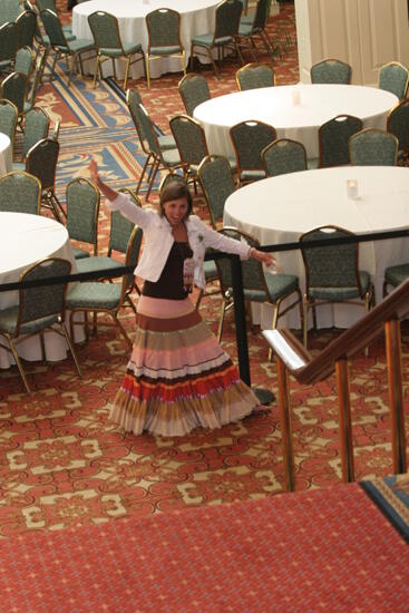 Katie in Convention Banquet Room Photograph 3, July 2006 (image)