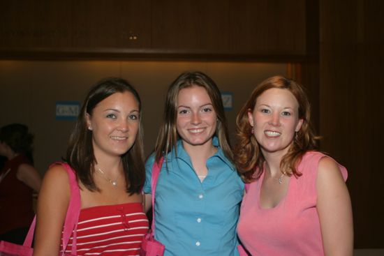 Three Unidentified Phi Mus at Convention Photograph 3, July 8, 2004 (image)