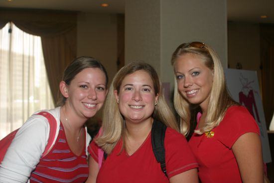 Three Unidentified Phi Mus at Convention Photograph 2, July 8, 2004 (image)