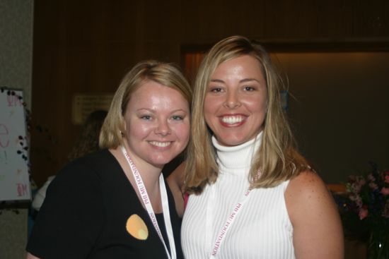 Two Unidentified Phi Mus at Convention Photograph 1, July 8, 2004 (image)