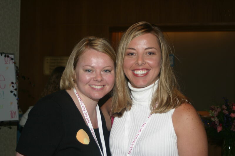 Two Unidentified Phi Mus at Convention Photograph 1, July 8, 2004 (Image)
