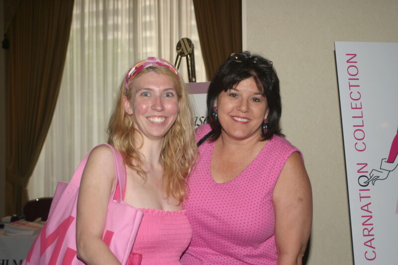 Two Phi Mus in Pink at Convention Photograph 1, July 8, 2004 (Image)