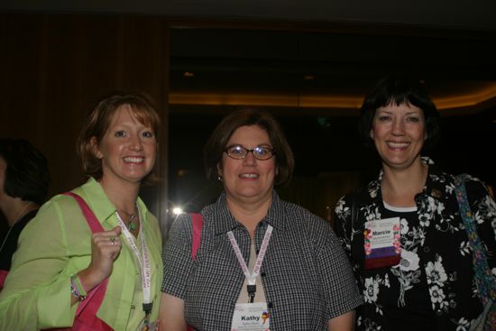 Helmke, Davis, and Unidentified at Convention Photograph, July 8, 2004 (image)