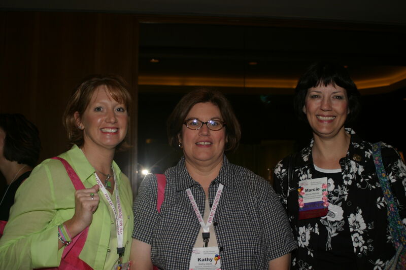 Helmke, Davis, and Unidentified at Convention Photograph, July 8, 2004 (Image)
