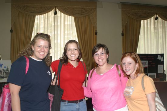 Four Unidentified Phi Mus at Convention Photograph 1, July 8, 2004 (image)