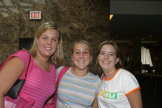 Three Unidentified Phi Mus at Convention Photograph 1, July 8, 2004 (image)