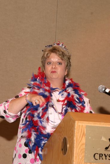 Kathy Williams Speaking at Convention Officer Appreciation Luncheon Photograph, July 8, 2004 (image)