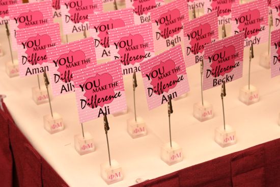 Convention Officer Appreciation Luncheon Place Cards Photograph 2, July 8, 2004 (image)