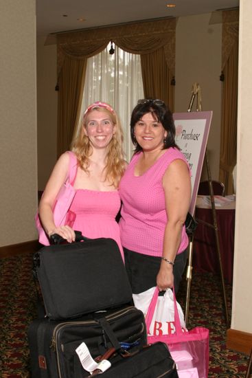 Two Phi Mus in Pink at Convention Photograph 2, July 8, 2004 (image)