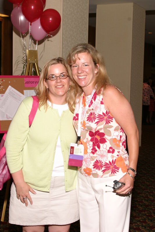 Two Unidentified Phi Mus at Convention Photograph 6, July 8, 2004 (Image)