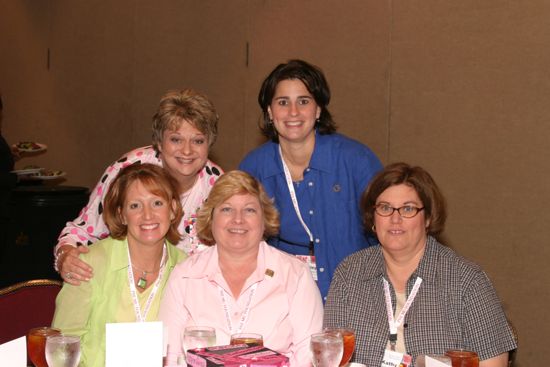 Table of Five at Convention Officer Appreciation Luncheon Photograph 2, July 8, 2004 (image)