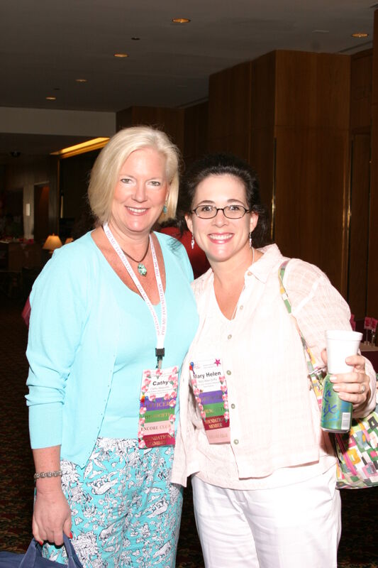 July 8 Cathy Sessums and Mary Helen Griffis at Convention Photograph Image