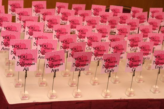 Convention Officer Appreciation Luncheon Place Cards Photograph 1, July 8, 2004 (image)