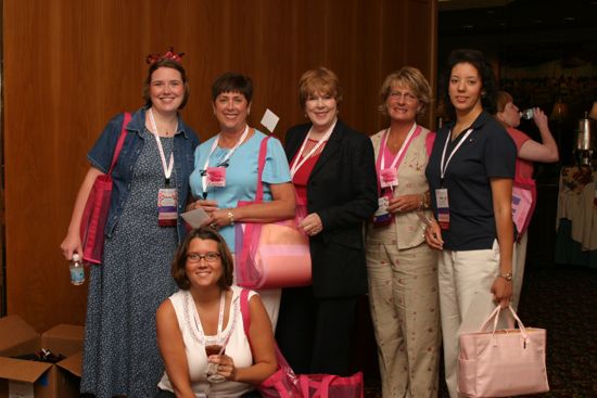 Group of Six at Convention Officer Appreciation Luncheon Photograph, July 8, 2004 (image)