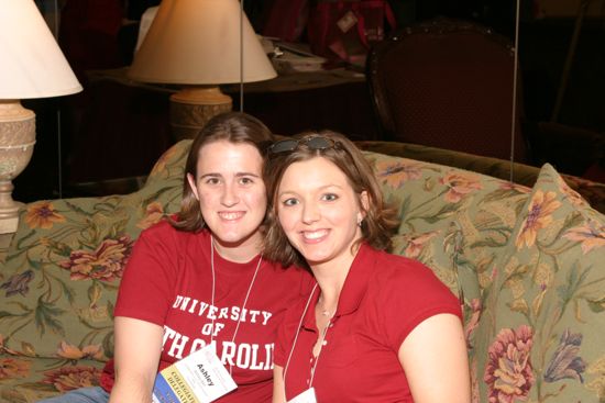 Ashley Ball and Unidentified at Convention Photograph, July 8, 2004 (image)