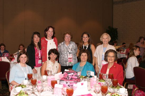 Table of Nine at Convention Officer Appreciation Luncheon Photograph 4, July 8, 2004 (image)