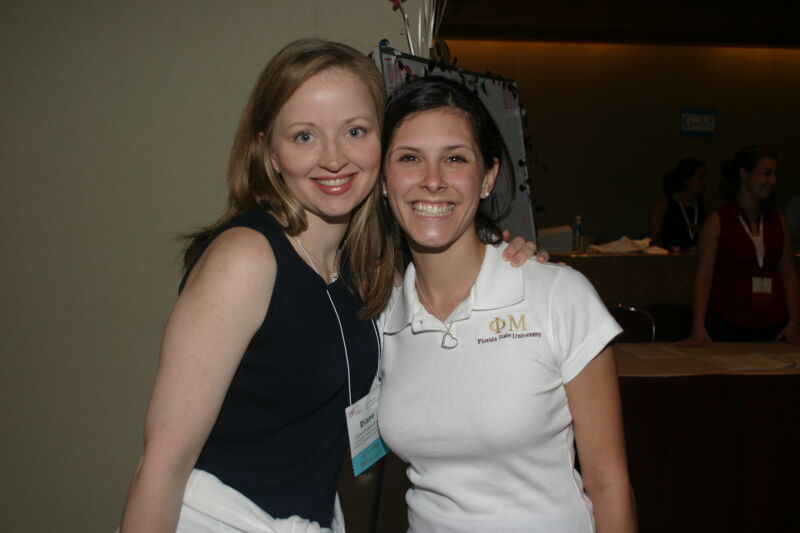 Two Unidentified Phi Mus at Convention Photograph 10, July 8, 2004 (Image)