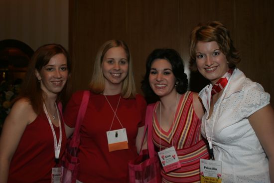 Colon, Turner, and Two Unidentified Phi Mus at Convention Photograph, July 8, 2004 (image)