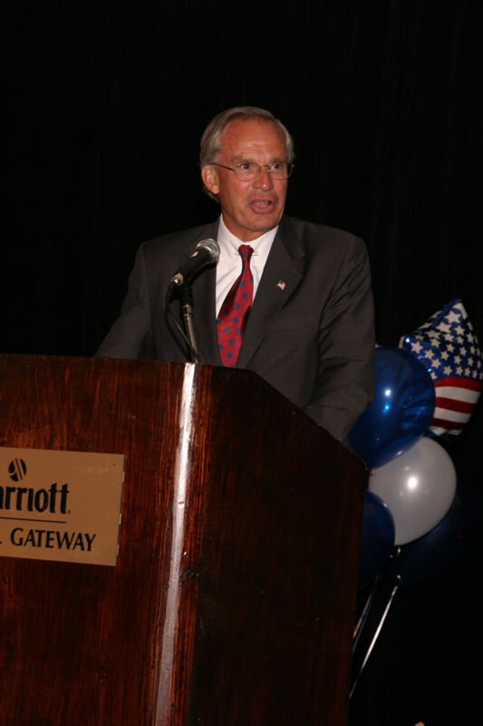 Porter Goss Speaking at Convention Photograph 3, July 8, 2004 (Image)