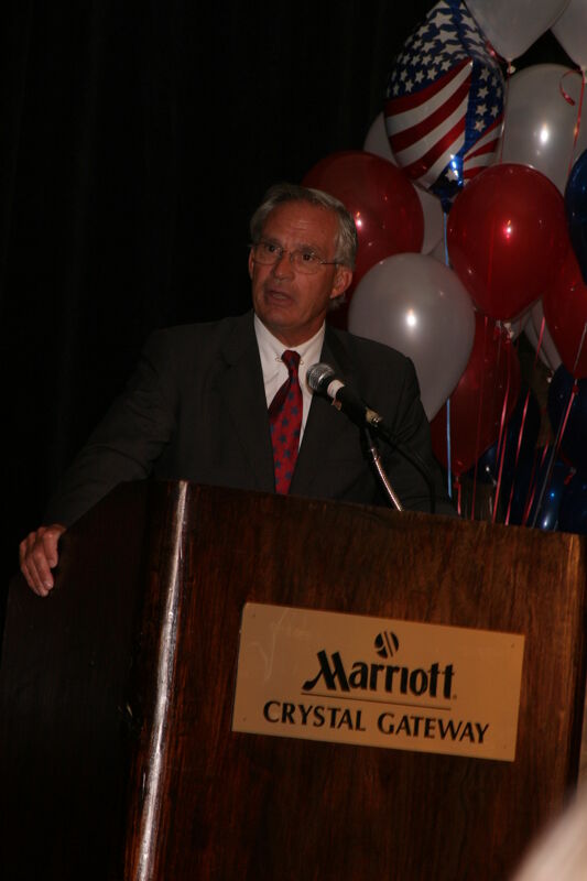 Porter Goss Speaking at Convention Photograph 6, July 8, 2004 (Image)