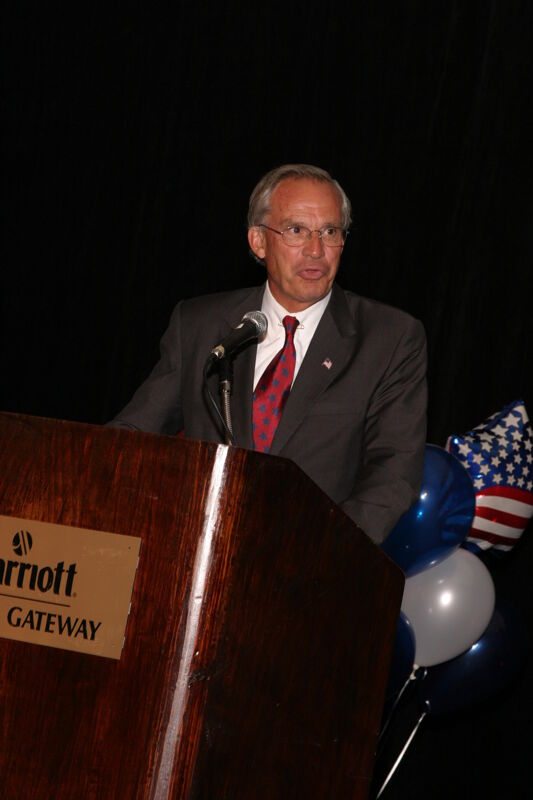 Porter Goss Speaking at Convention Photograph 2, July 8, 2004 (Image)