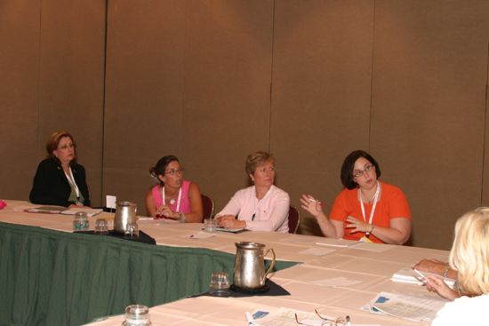 Four Phi Mus in a Meeting at Convention Photograph, July 8, 2004 (image)