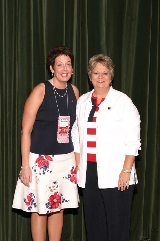 Jen Wooley and Kathy Williams at Convention Photograph, July 8, 2004 (Image)