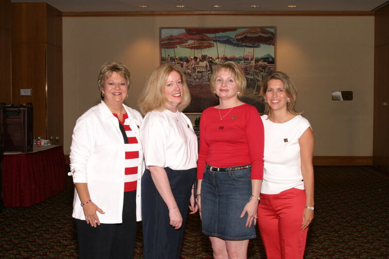 Williams, Lowden, Fanning, and Walsh at Convention Photograph, July 8, 2004 (Image)