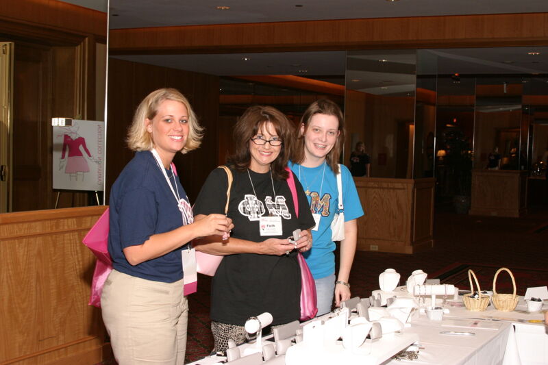 Three Phi Mus at Convention Jewelry Display Photograph, July 8, 2004 (Image)
