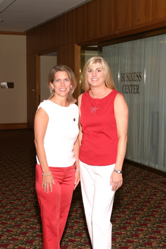 Melissa Walsh and Andie Kash at Convention Photograph, July 8, 2004 (Image)