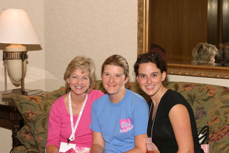 Three Unidentified Phi Mus at Convention Photograph 7, July 8, 2004 (Image)