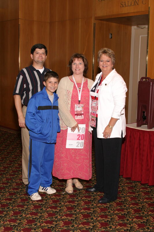 Williams, Mitchelson, and Family at Convention Photograph 1, July 8, 2004 (Image)