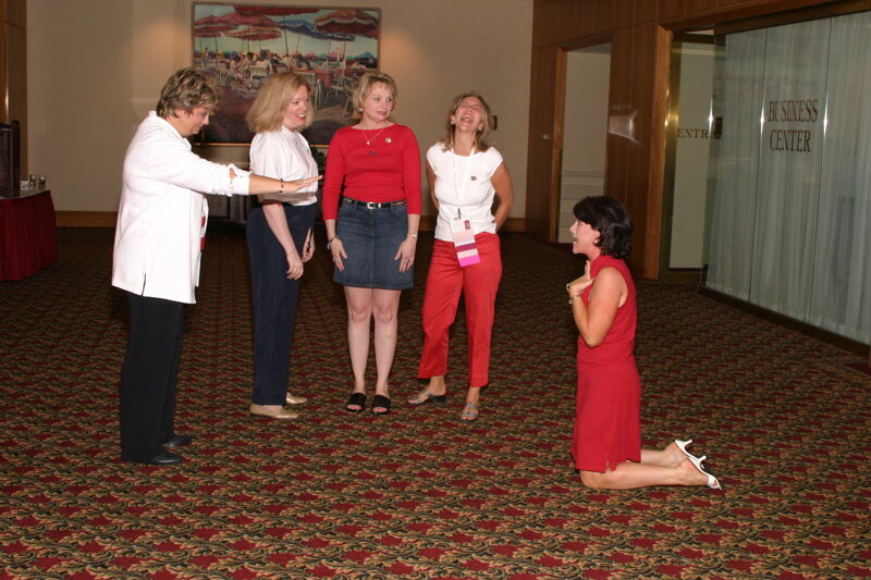 Williams, Lowden, Fanning, Walsh, and Monnin at Convention Photograph, July 8, 2004 (Image)