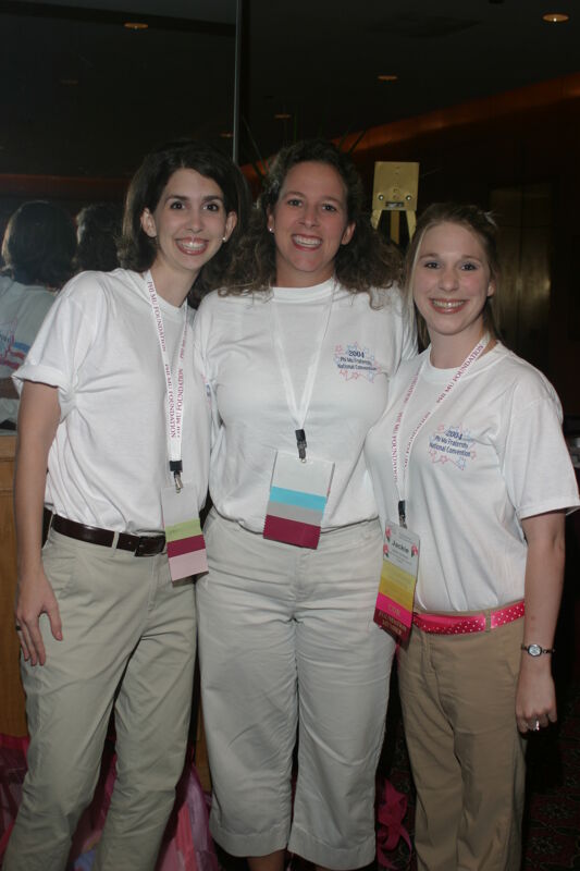 July 8 Jackie Johnson and Two Unidentified Phi Mus at Convention Photograph Image