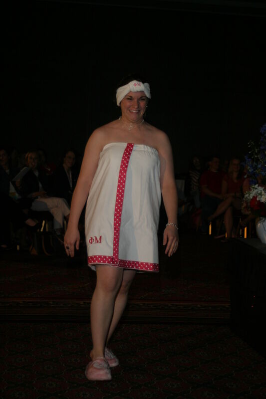 Unidentified Phi Mu in Convention Fashion Show Photograph 13, July 8, 2004 (Image)