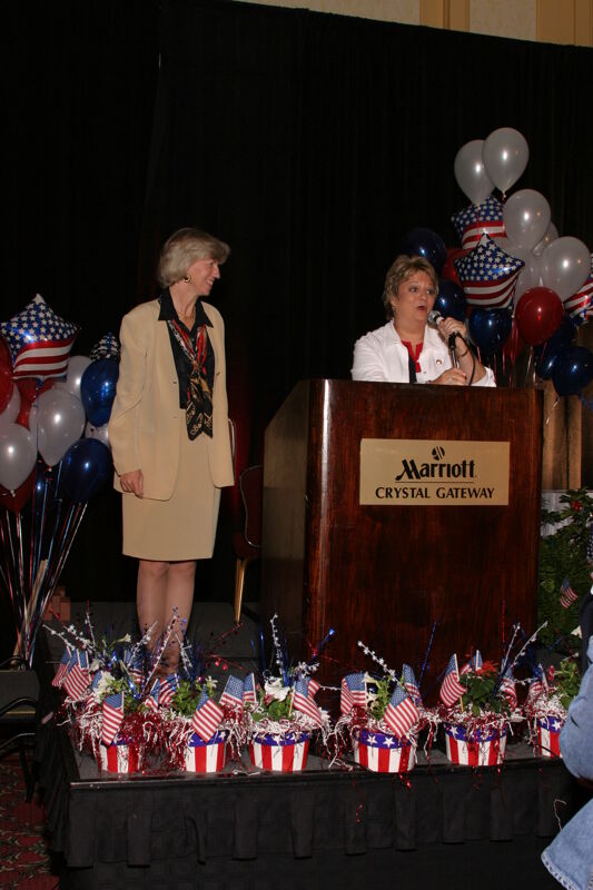 Kathy Williams Introducing Gale Norton at Convention Photograph 2, July 8, 2004 (Image)